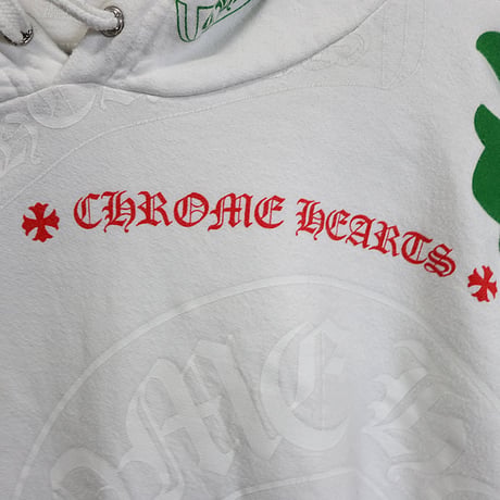 Chrome Hearts Stencil Print Pullover Hoodie White ＃31000