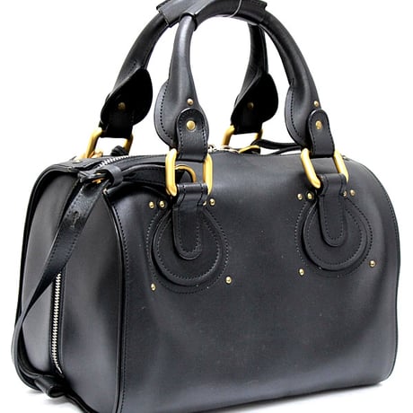 Chloe Paddington Aurora Handbag Leather Black #72158