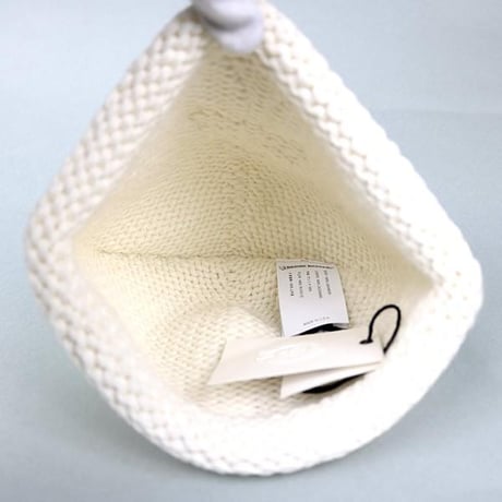 Chrome Hearts Cashmere Beaded Cross Beanie White #101881