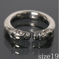 Chrome Hearts Double Dog Pave Diamond Ring #31360