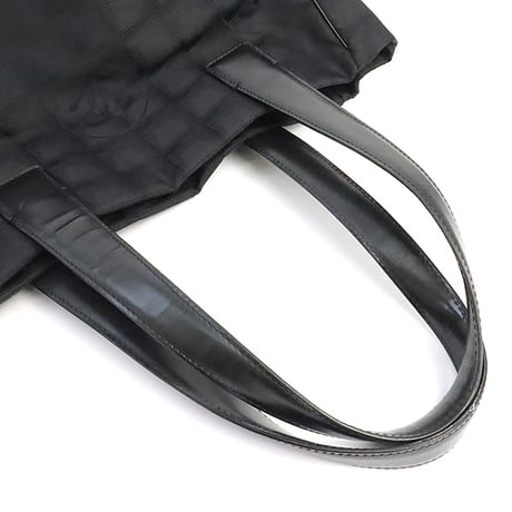 CHANEL New Travel Line PM Tote Bag Nylon Black #19345