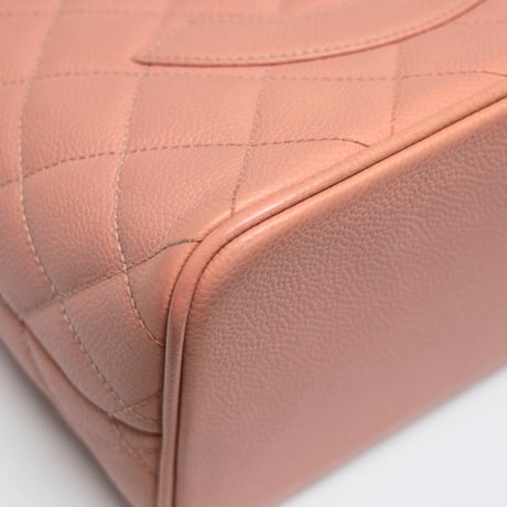 CHANEL Medallion Tote Bag Quilted Caviar Pink #74782