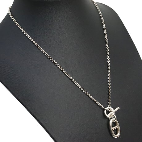 HERMES Chaine d'Ancre Amulette Necklace Sterling Silver 925 ＃18170