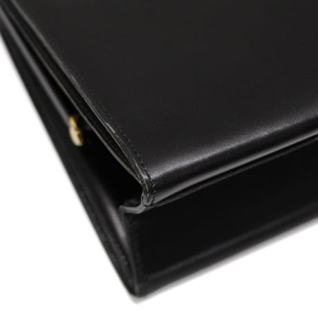 CHANEL Vintage Shoulder Bag Leather Black #75032