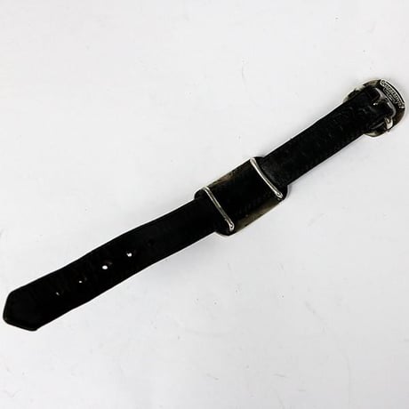 Chrome Hearts "Kyosuke Himuro" Dog Tag Gunslinger Leather Bracelet #102634