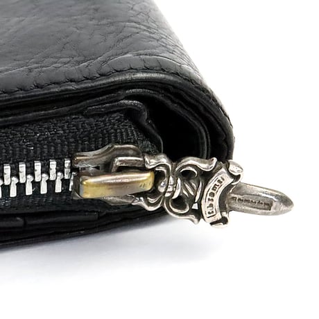 CHROME HEARTS 3 Pocket Leather Card Case #30994