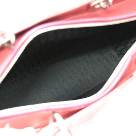 Christian Dior Large Lady Dior Handbag Cannage Patent Leather Pink #71832