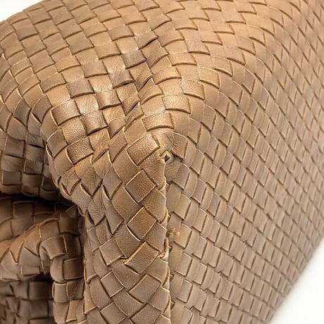 BOTTEGA VENETA Roma Tote Bag Intrecciato Leather Brown #69264