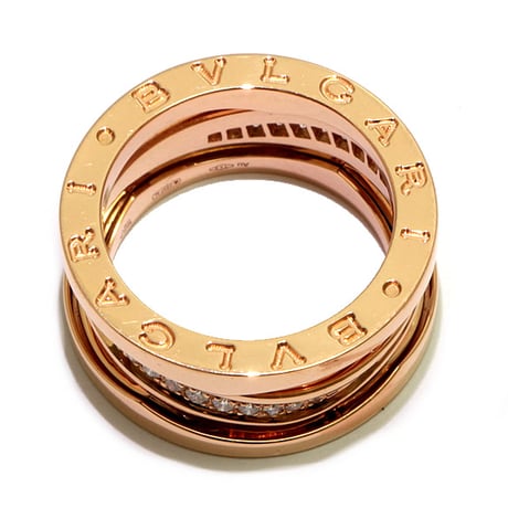 BVLGARI B.Zero1 Legend Ring Diamond 18K Pink Gold #15717