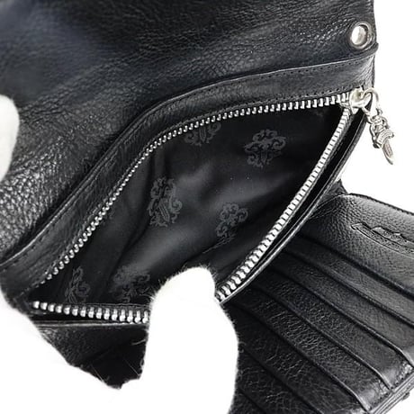 【￥2,999,900】 Chrome Hearts Cemetery Cross Patch Wave Leather Wallet #103110