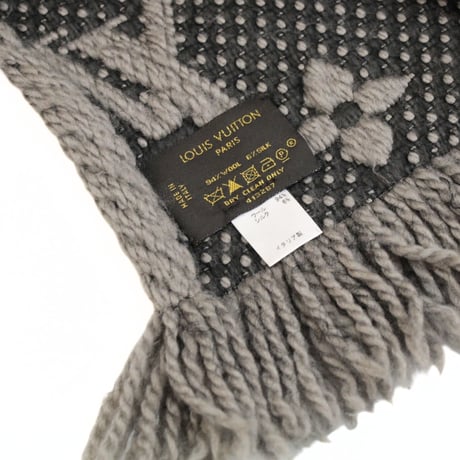 Louis Vuitton Logomania Scarf Wool Silk Verone M72242 #73422