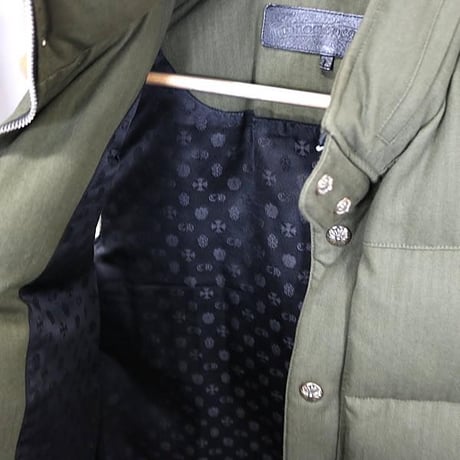 Chrome Hearts STIFF Down Vest Cross Button Double ZIP JVP #102251