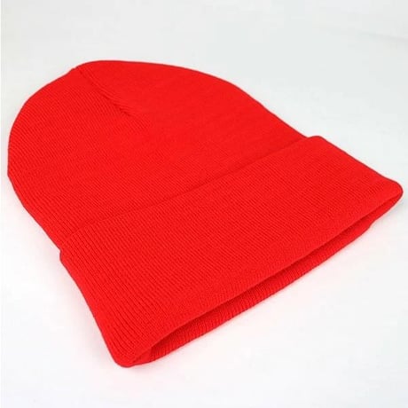Chrome Hearts Acrylic Watch Cap with Logo Embroidery Red #101817