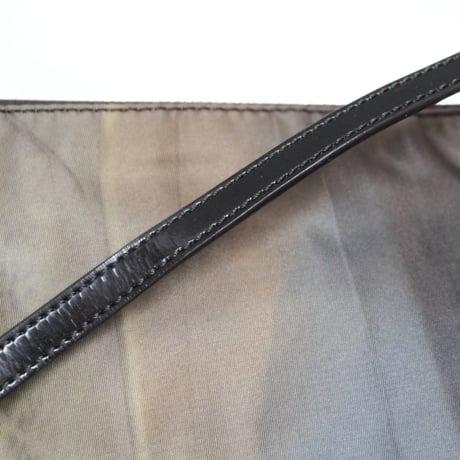 Christian Dior Saddle Pouch Printed Nylon Brown #74442