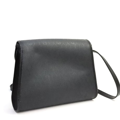 Christian Dior Flap Shoulder Bag Honeycomb Canvas Black #74744