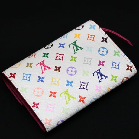 Louis Vuitton x Murakami Rosalie Coin Purse Monogram Multicolor White M13399 #73948