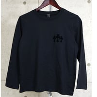 Chrome Hearts Brand-New 3 Cemeteries CH Logo Long-Sleeve T-Shirt # 30753