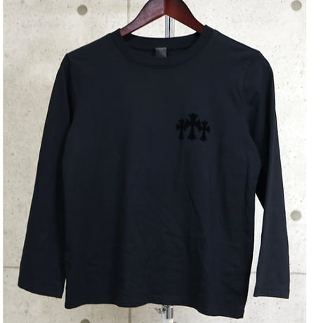 Chrome Hearts Brand-New 3 Cemeteries CH Logo Long-Sleeve T-Shirt # 30753