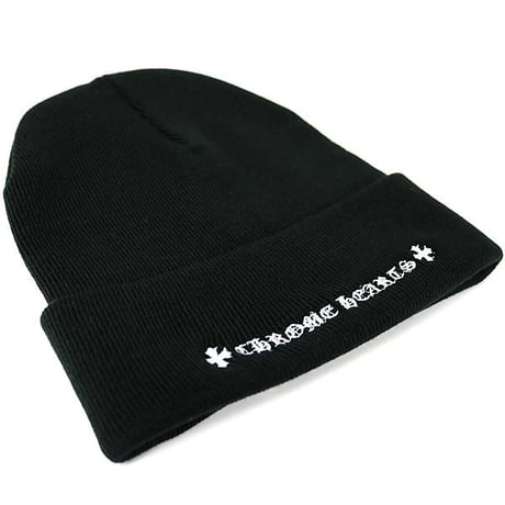 Chrome Hearts CH Logo Embroidered Acrylic Watch Cap Beanie Black  #30642