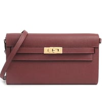 HERMES Kelly To Go Wallet Veau Epsom Leather Rouge H #19314
