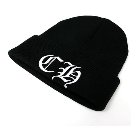 Chrome Hearts CH Logo Embroidered Acrylic Watch Cap Beanie Black  #30642