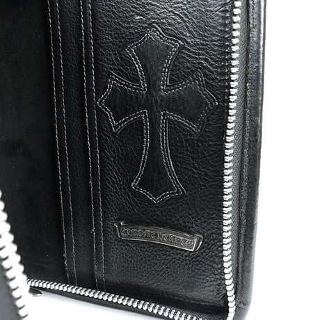Chrome Hearts Small Cross Dagger Zip photo Case Portfolio #103284