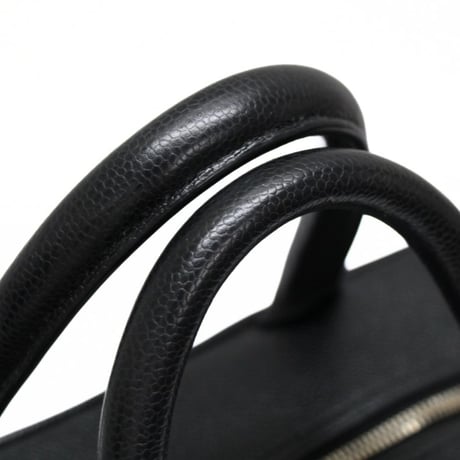 CHANEL Timeless CC Bowling Bag Quilted Caviar Black #74979