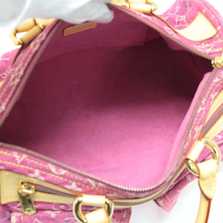 Louis Vuitton Neo Speedy Handbag Monogram Denim Fuchsia M95214 #73999