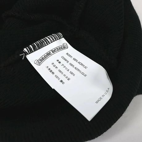 Chrome Hearts CH Logo Embroidery Beanie Black #30340