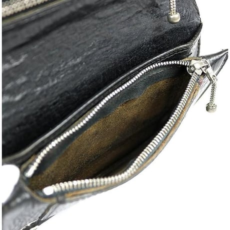 Chrome Hearts 2ZIP Strap Wallet Black   #101659