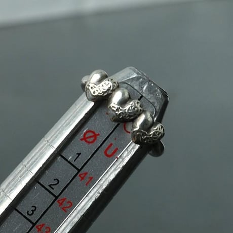 Chrome Hearts Bubblegum 3-Heart Ring #102841