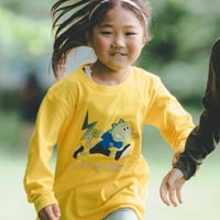 《mameko》KIDSオリジナルロングTシャツ/デイジー