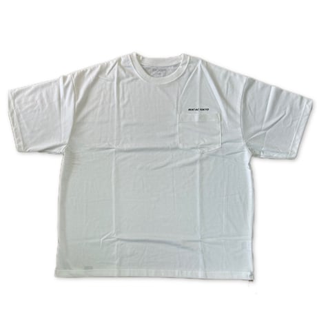 BEAT AC TOKYO ポケットオーバーサイズTシャツ（白）
