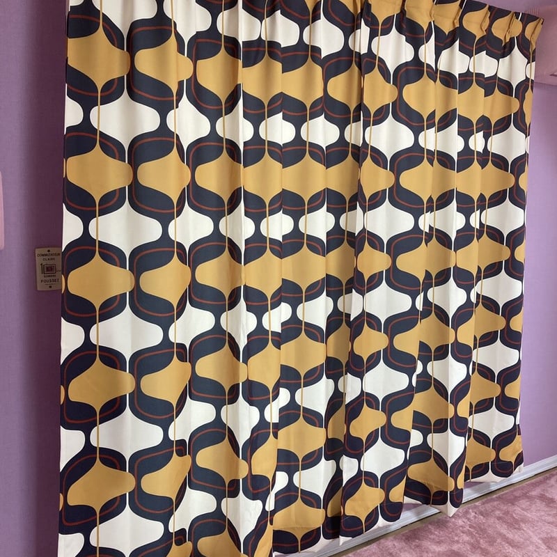 レトロ カーテン モダン ポップ モッド