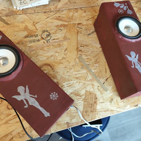 【訳あり現品】純セレブスピーカー　作品名「オトシタモノ」