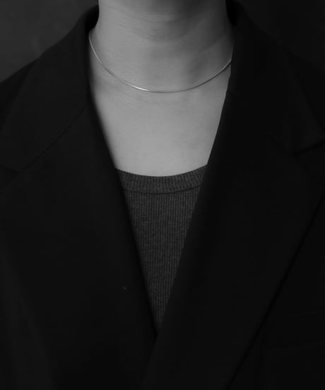 Snake chain necklace / Silver