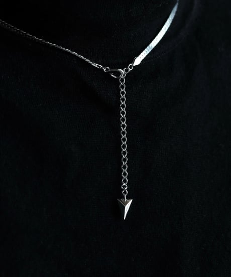Abyss herringbone necklace / Silver