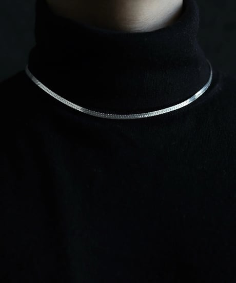 Abyss herringbone necklace / Silver