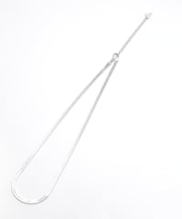 Abyss herringbone necklace / Silver