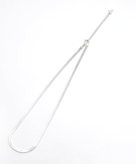 Abyss herringbone necklace / Silver