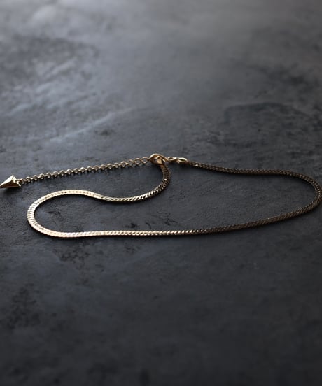 Abyss herringbone necklace / Gold