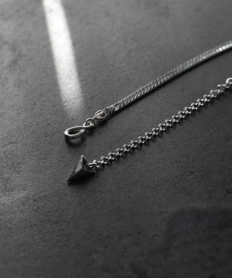 Abyss herringbone necklace / Silver