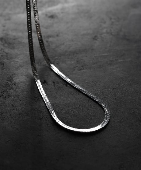 Abyss herringbone necklace / Silver