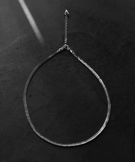 Abyss herringbone necklace / Silver