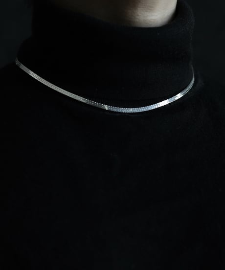 Abyss herringbone necklace / Silver