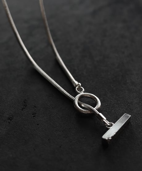 Snake chain necklace / Silver