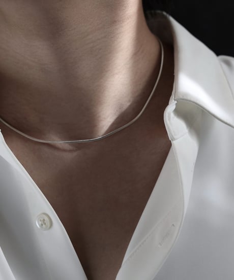 Snake chain necklace / Silver