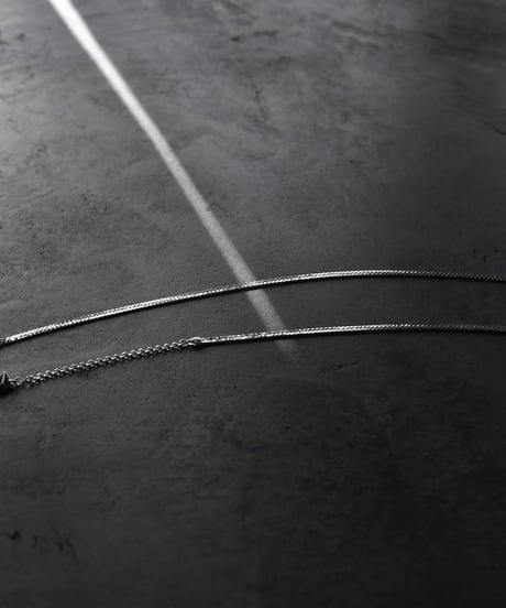 Abyss herringbone necklace / Silver