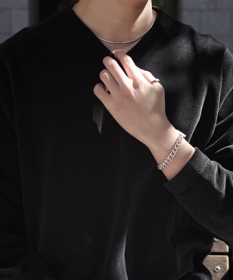 Snake chain necklace / Silver