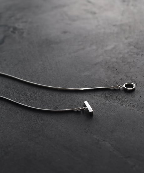 Snake chain necklace / Silver
